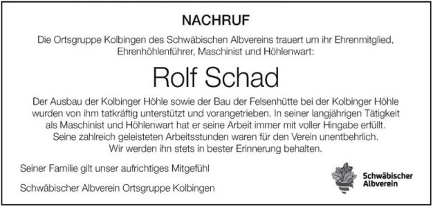 Vergelt´s Gott – Rolf Schad